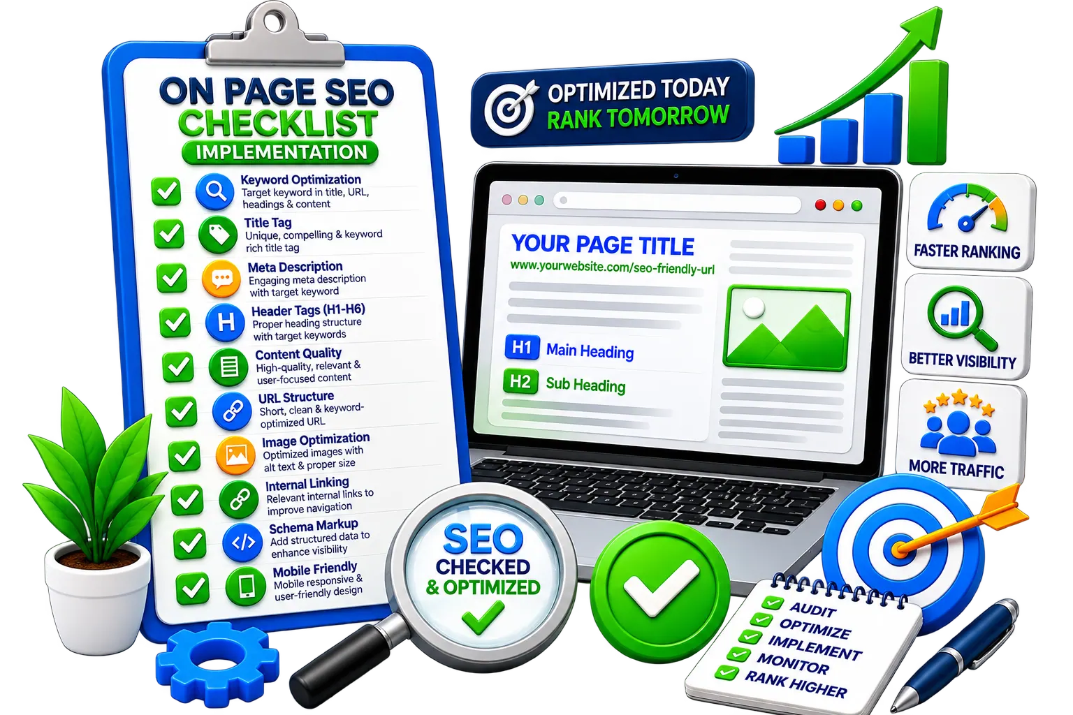 On Page SEO Checklist Implementation